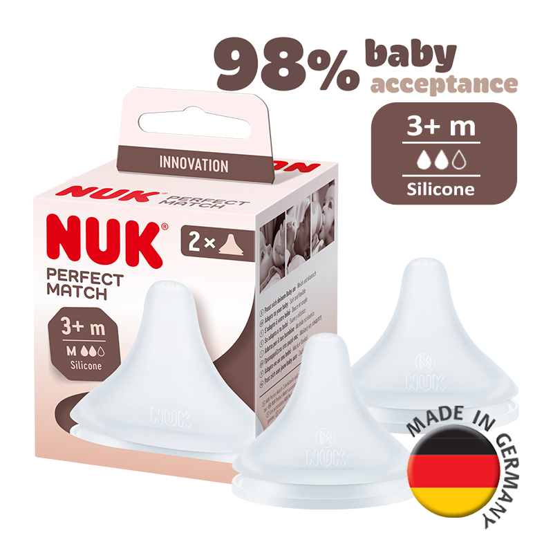 NUK Perfect Match teat 2 pieces | Made in Germany | 3M+